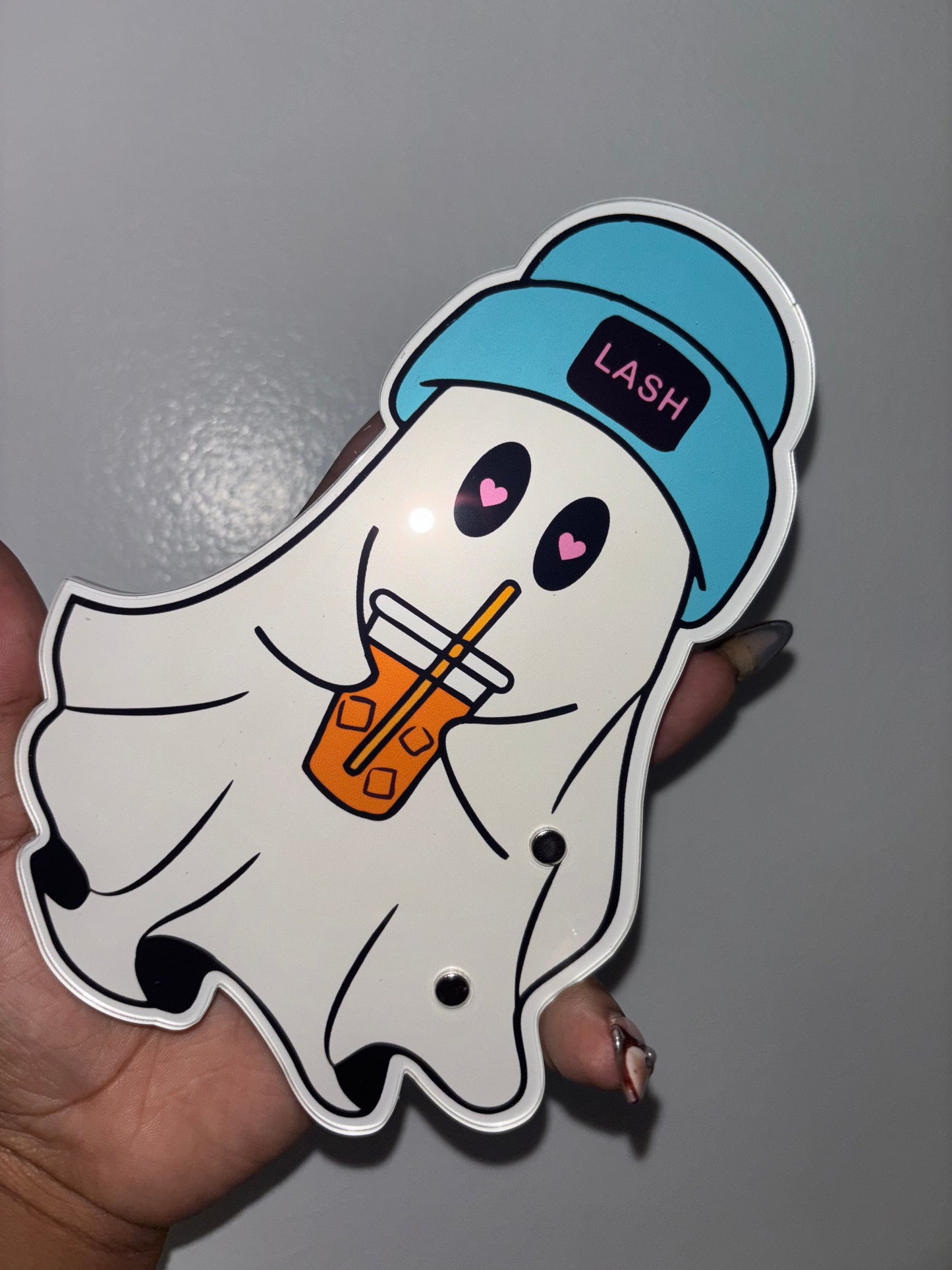 Halloween ghost lash tile